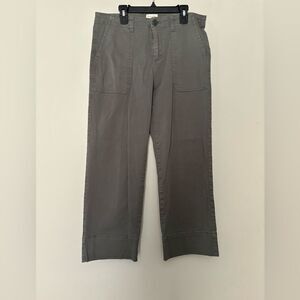 Sanctuary Standard Surplus Cropped GREEN Pants Size 28 Minimalist Preppy